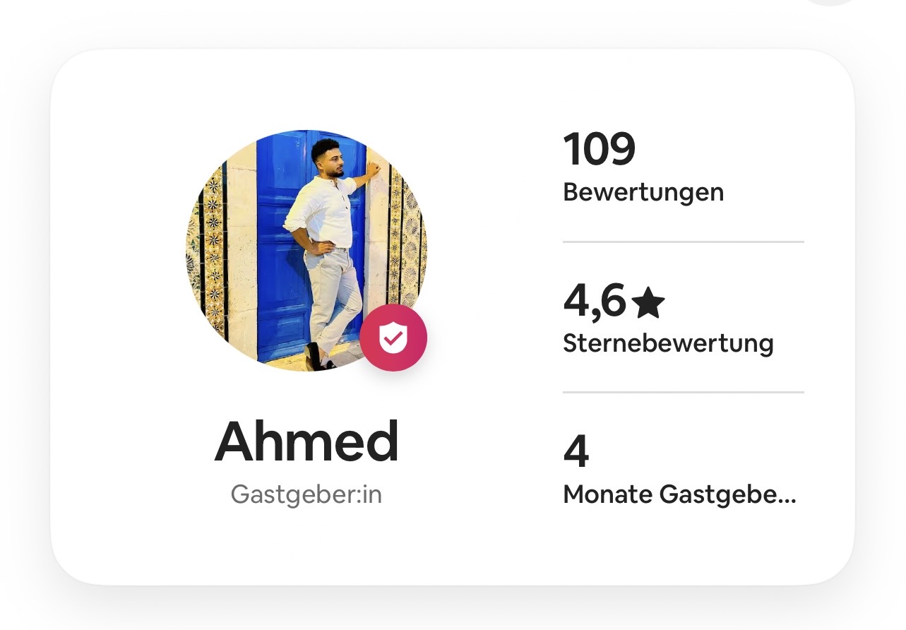 4 Monate Gastgeber · 109 Bewertungen